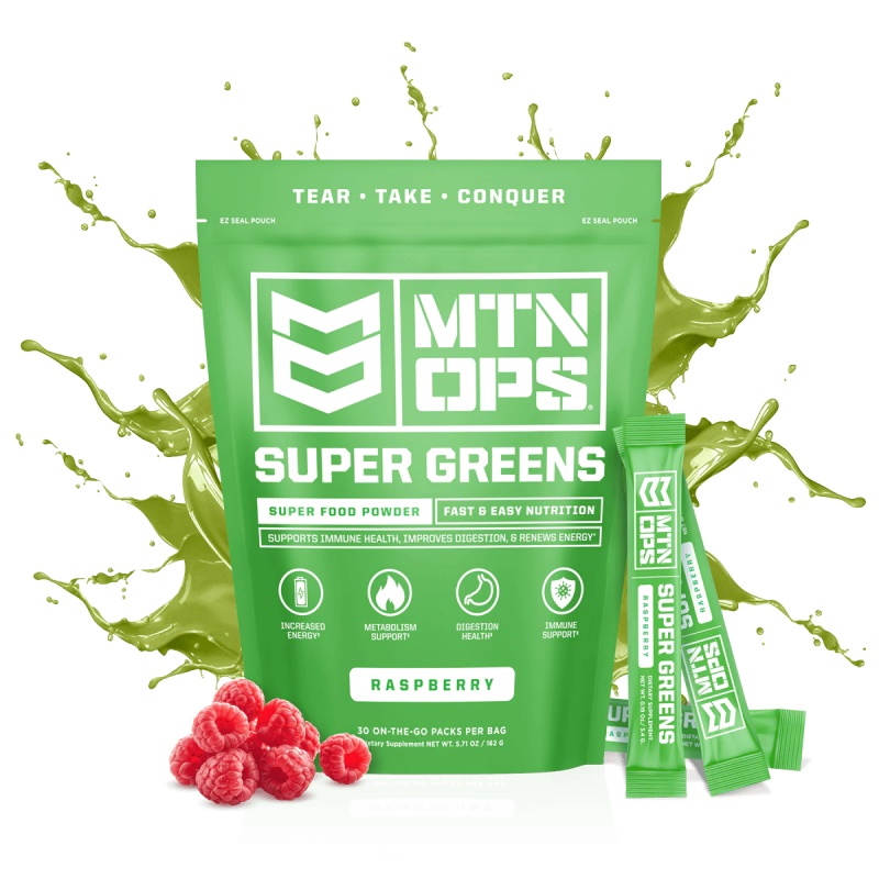 MTN OPS Super Greens Raspberry