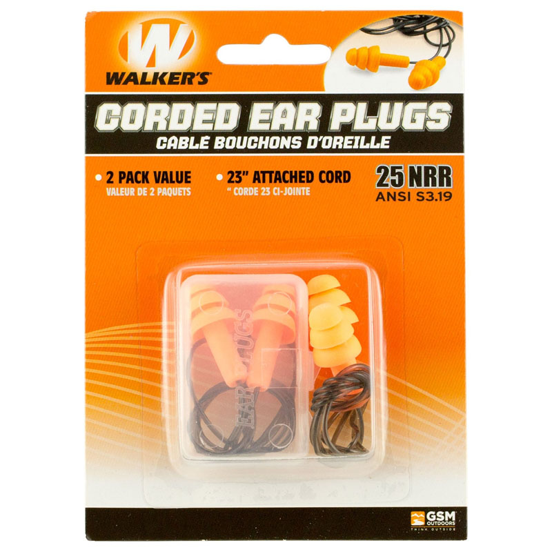 Walker's Corded Ear Plugs